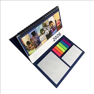 Desk Calendar and Sticky Notepad Set